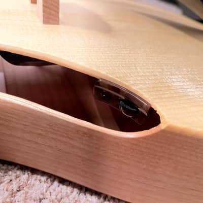 RARE TogaMan GuitarViol bowed guitar thinline acoustic with hard case Baggs pickup incredibow rosin image 11