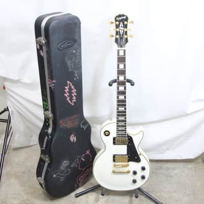 Epiphone LP-Custom Inspired by Gibson 6 String Electric Guitar - White image 1