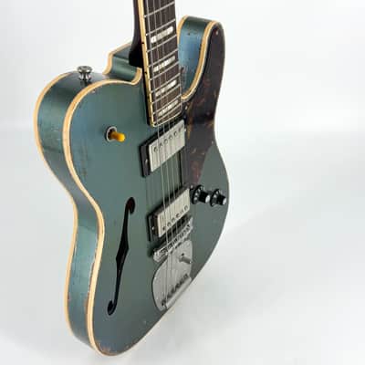 2024 Castedosa Marianna Semi-Hollow Masterbuilt Relic - Aged Lake Placid Blue image 8
