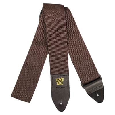 Ernie Ball Brown Polypro Guitar Guitar Strap 4052 image 4