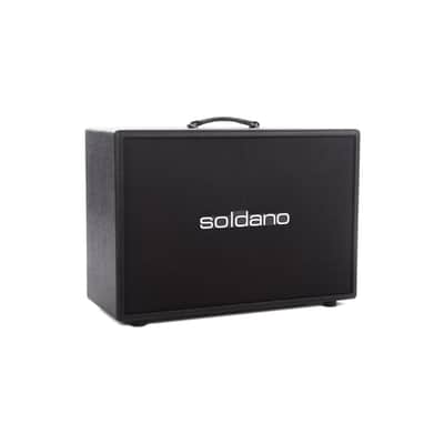 Soldano 2x12" Cab 120w 8 Ohms Black Tolex Black Grille w/Celestion Vintage 30 Speakers image 2