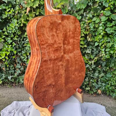 Wilhelm Guitars Quilted Bubinga Handmade Dreadnought Acoustic Guitar image 14