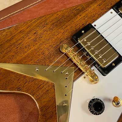 2026 Gibson Custom Shop 1958 Flying V Mahogany Antique Natural VOS image 4