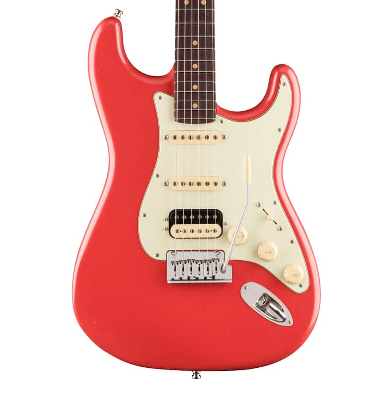 Fender American Ultra Luxe Vintage '60s Stratocaster HSS, Rosewood Fingerboard, Fiesta Red w/ Deluxe Hardshell Case image 1
