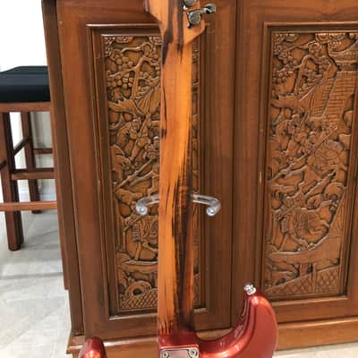 Fender Stratocaster MIM with USA=-made Warmoth Neck 2021 Aged Candy Apple Red image 6