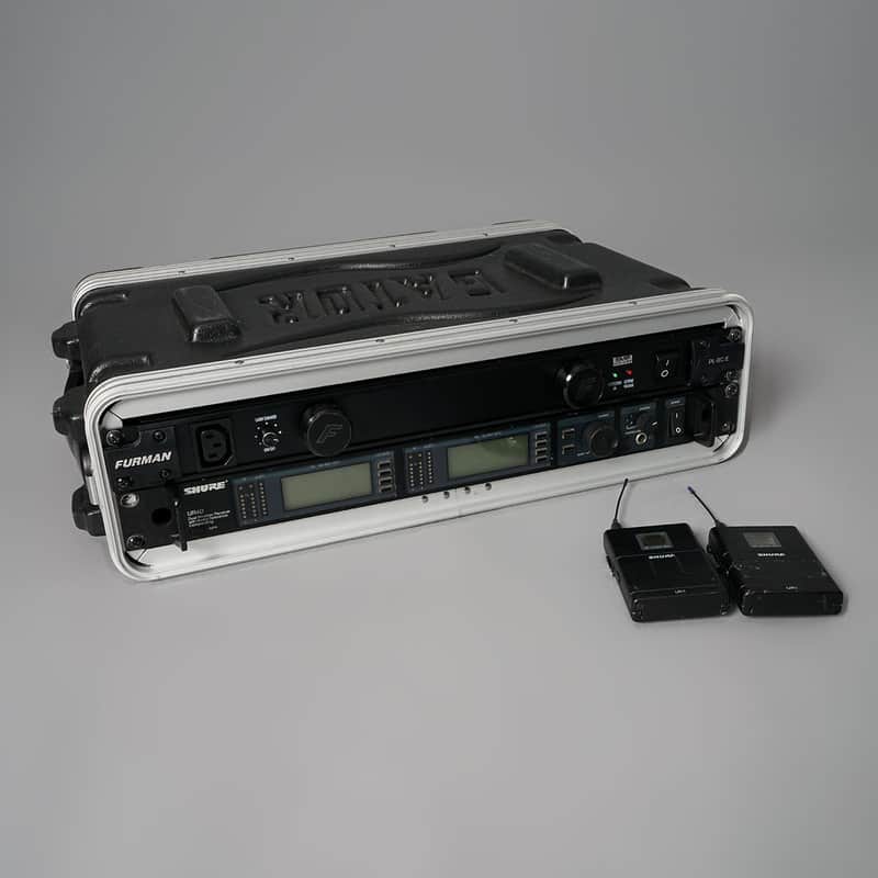 Shure UR4D + Furman Rack Mount Power Conditioner image 1