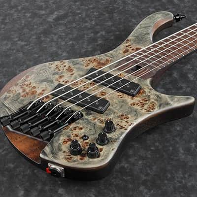Ibanez EHB1505MS 5-String Electric Bass Guitar Black Ice Flat EHB1505MSBIF + Ibanez Gig Bag - Multi Scale Multiscale - BRAND NEW image 2