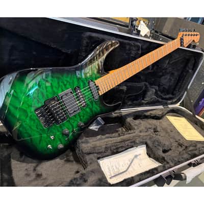 Jackson Custom Shop USA #508 Hand-Selected Bananas At Large Exclusive Special Edition PC1 Electric Guitar - Trans Green Burst image 1