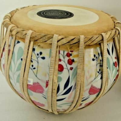Handmade 3D Printed Designer Drums Set With Bag Folk Musical Percussion Instrument BrassTabla image 5