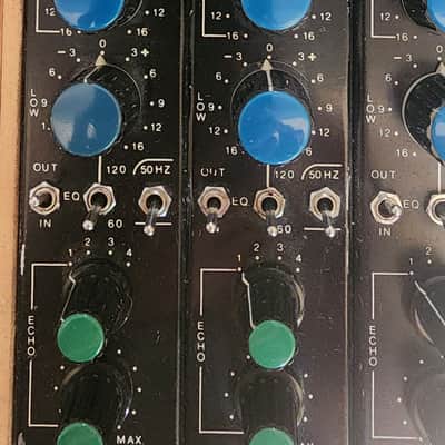 Trident 5 Channel B Range Microphone Preamp EQ Sidecar 1972 - Custom Racked Rare Vintage Legends Helios image 9