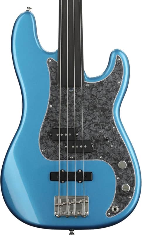Fender Artist Series Tony Franklin Fretless Precision Bass 2019 - Present - Lake Placid Blue image 1