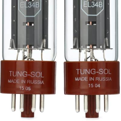 Tung-Sol EL34B Power Tubes - Matched Duet (5-pack) Bundle image 1