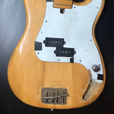 VINTAGE LAWSUIT PROJECT PRECISION BASS 70s - Natural PARTS & REPAIR image 2