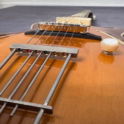 Hofner 4550 S - 1950s archtop guitar - fretjob, electrified, player image 19
