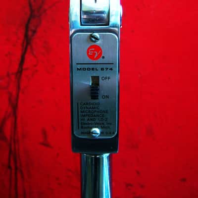 Vintage 1960's Electro-Voice 674 / 676 Cardioid Dynamic Microphone Hi Z w accessories image 10