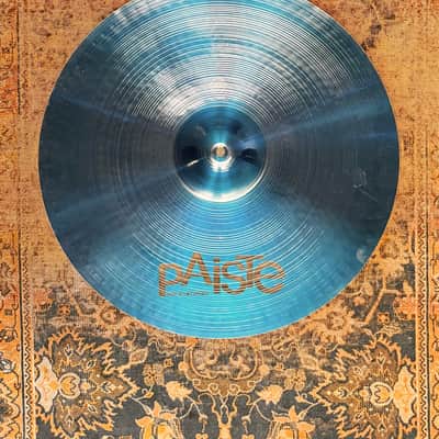 Unique Paiste ONE Of A KIND Custom Blue 2002 15" Sound Edge Hihats, 19" Crash, 20" Crash SET... With Black Labels!!!!!!! image 3