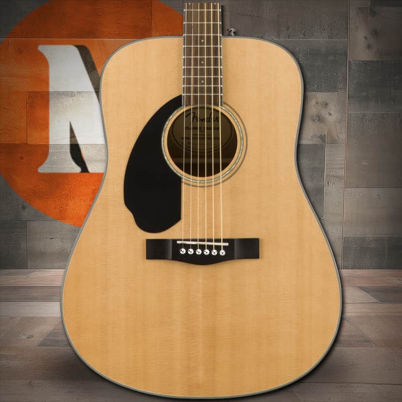 Fender CD-60S Left Hand, Walnut Fingerboard - Natural image 1