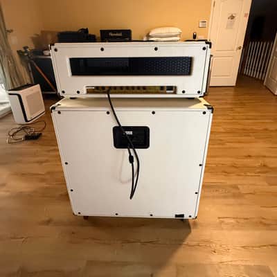 Dime D100 White Half Stack w/ D412 Eminence 4x12 Cabinet – Extremely Rare Dimebag Darrell Signature Amp image 3