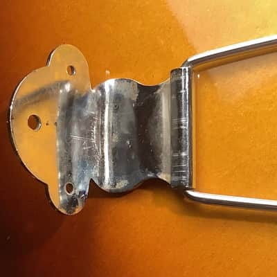 Gibson ES 12 String tailpiece 1965 - 1977 chrome image 3