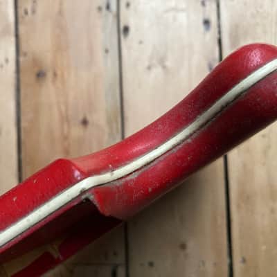 1960s Hofner Colorama 1 Red Vinyl Guitar Body image 17
