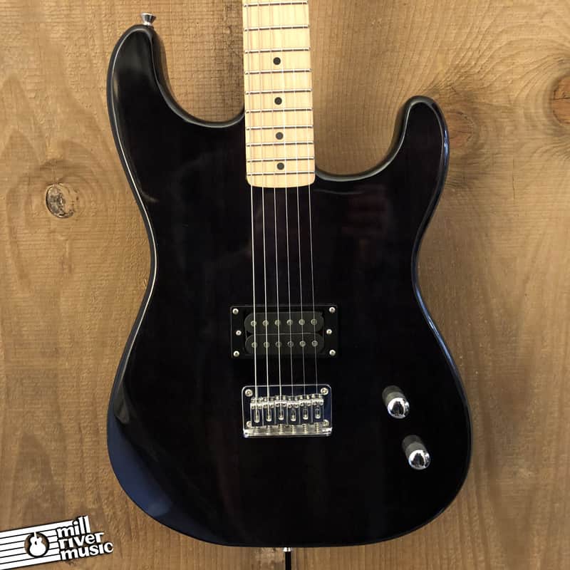 Rise by Sawtooth Full Size Beginner Electric Guitar Charcoal Transparent image 1