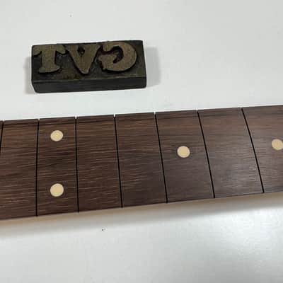 General Vintage Tone NOS Dalbergia Nigra electric guitar neck for S style ( Brazilian Rosewood ) Slab board full finished - Nitro image 3