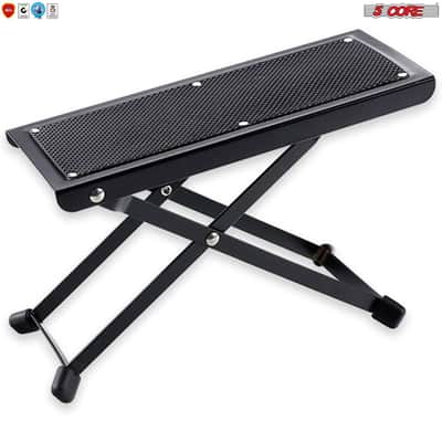 5 Core Guitar Foot Stool Foot Rest Adjustable Heights, Strong & Sturdy GFS 01 image 2