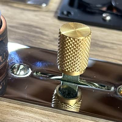 Kinnatone Gold Stainless Steel knurled 3 or 5 way Blade style Switch Tip For Strat or Tele image 2