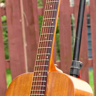 ~All Solid Mahogany~ 1971 Fender by Harmony F-1030 / H165 - Folk Player's Dream! w/ Pickup! USA! image 7