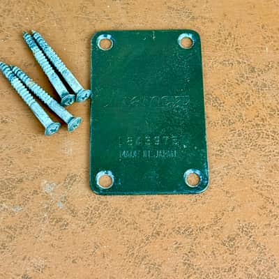 1980's Ibanez RB-850 Roadstar II Bass Guitar Neck Plate Black w/Screws Vintage image 2