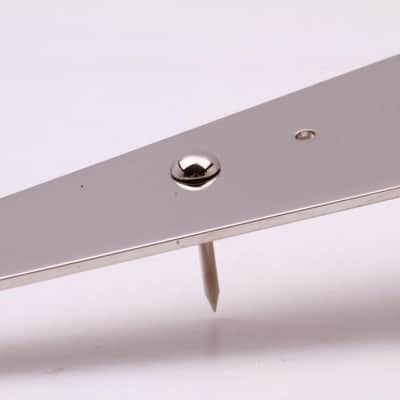 Area59' 58' Flying V Stringplate Brass Nickelplated image 4