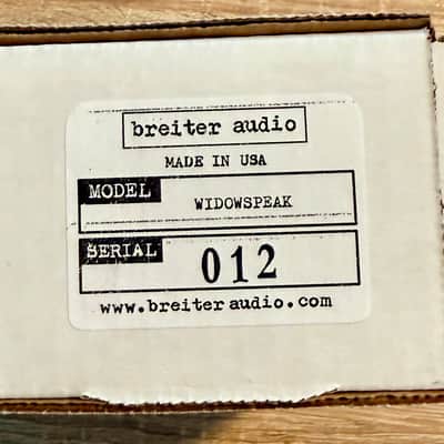 Breiter Audio WIDOWSPEAK 2025 Black ***MINT***Like NEW*** image 4
