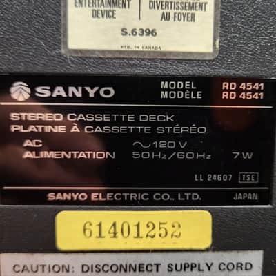 COOL! Sanyo RD-4541 Cassette Player/Recorder 1976 Japan image 17