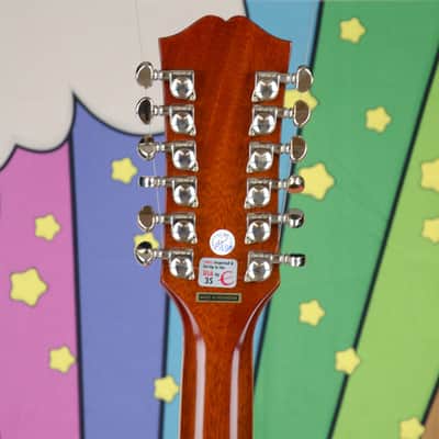 Epiphone Inspired By Gibson Hummingbird 12-String, Aged Cherry Sunburst Gloss image 6