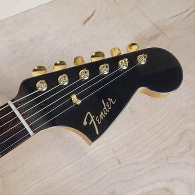 Fender 2025 Collection Traditional '60s Jaguar MIJ 2026 Black Pearl Sparkle with Matching Headstock w/ Gig Bag image 4