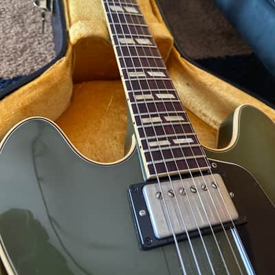 Gibson ES-345 1964 Olive Drab Green w/bigsby 2016 - Olive drab green image 2