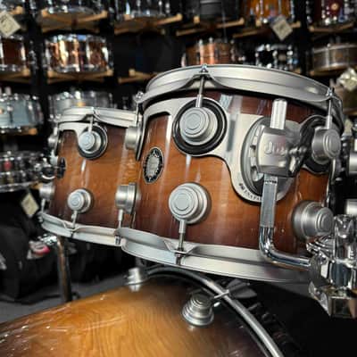 ~LIMITED EDITION!~ DW Timeless Timber 30th Anniversary Lake Superior Birch 6-Piece 8/10/12/14/16/22 Drum Kit Set in Purple Burst Lacquer & Satin Chrome Hardware with SKB Soft-Shell Bags image 8