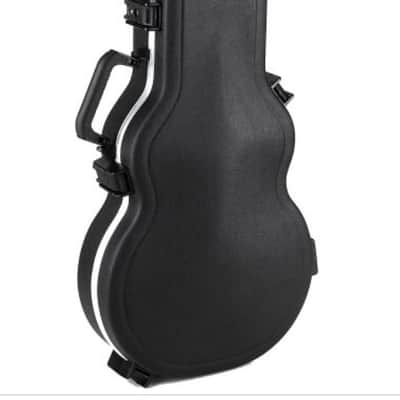 AIO SC77 Left Handed Electric Guitar - Solid Black *Cream Inlay w/SKB-56 Hard Case imagen 17
