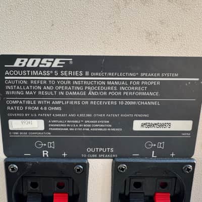 Bose Acoustimass 5 Series II Home Theater System 3.1 Subwoofer Vintage Audio image 5