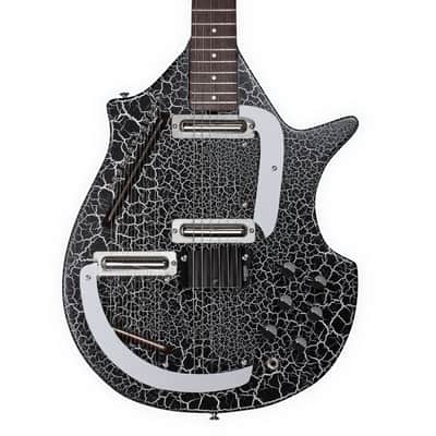Danelectro Coral Sitar Reissue Guitar - Black Crackle image 5