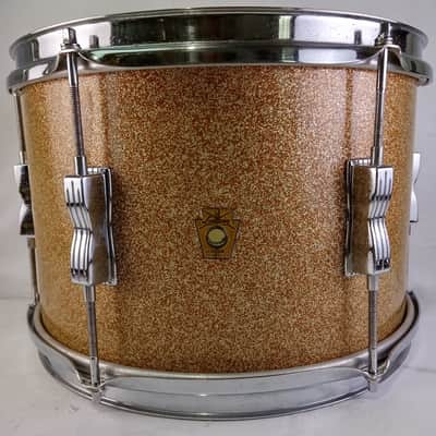 Ludwig 8x12"Champagne Sparkle Club Date Tom Drum Vintage60s Classic Keystone USA image 1