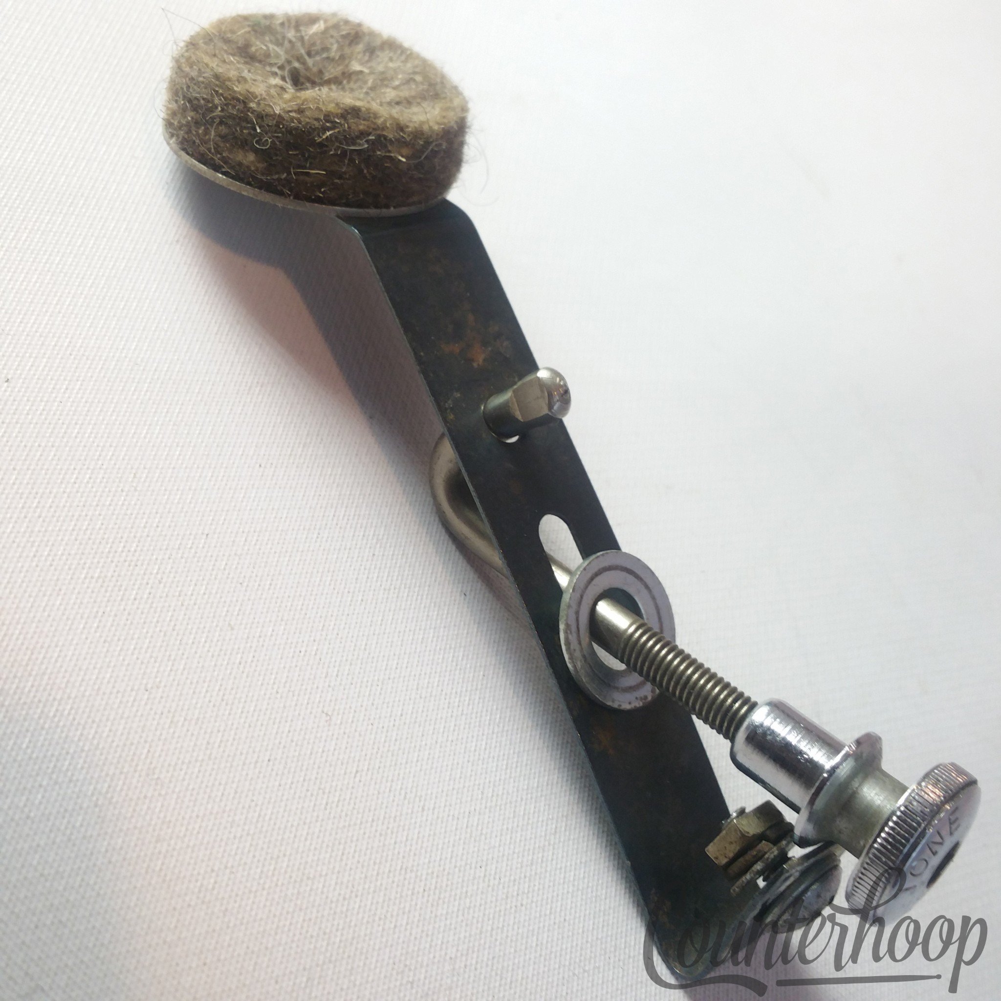 Premier Snare/Tom Drum Muffler Chrome Vintage 50s England Circle Felt Single-Cup - Mint / 6.95/24.95 — main photograph