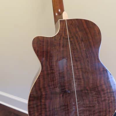Goodall master Cedar/ AAA Claro Walnut Concert Jumbo Cutaway, with case. image 13