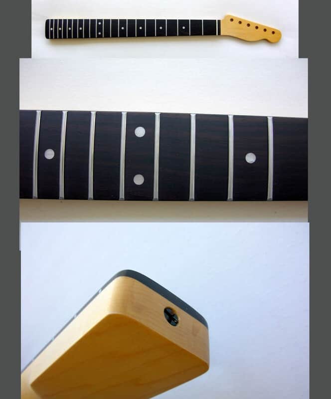 Aftermarket Telecaster Maple Neck Rosewood Fretboard Bone Nut - Satin Nitro image 1