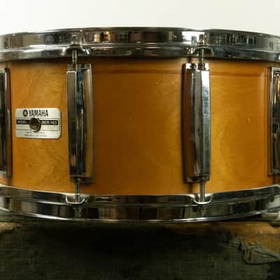 1980s Yamaha Recording Custom 6.5x14 Real Wood Snare Drum SD-065D image 2