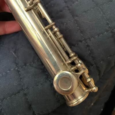 Wm. S. Haynes Serial #15747, Regular Model, offset G, C foot flute, closed holes 1939 - Sterling Silver image 4
