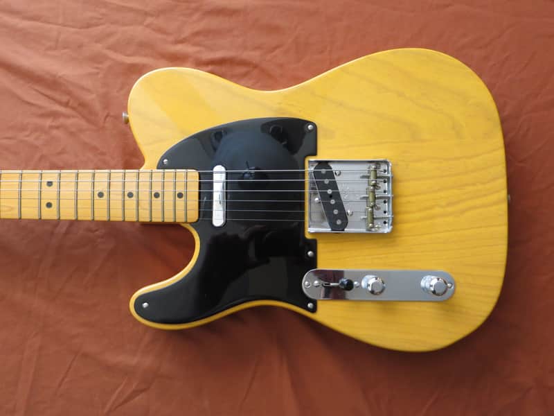 Lefty, Left Handed Fender American Vintage ‘52 Telecaster Reissue, Maple Fretboard, Butterscotch Blo image 1