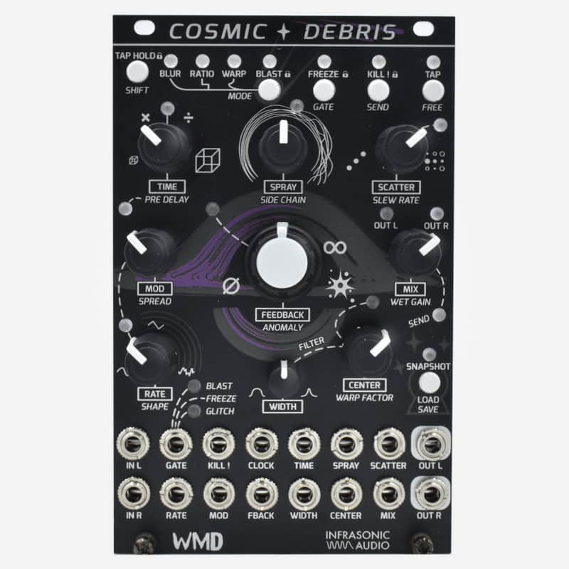 WMD COSMIC DEBRIS Advanced Eurorack Multi-Tap Stereo Delay and Reverb Module image 1