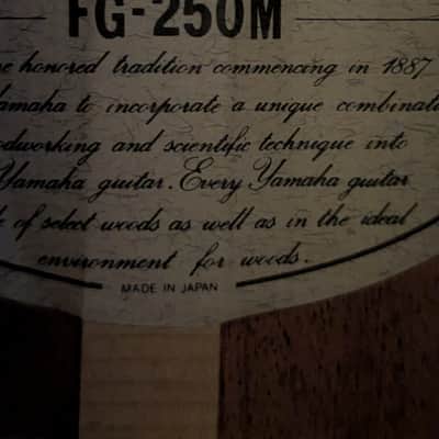 1982 Yamaha FG-250M Nippon Gakki Acoustic Guitar image 20