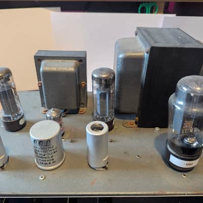 Vintage 1960s Linear L50 British Valve Amp Head | EF86 + EL34 + Mullard U52 | Original Transformers | With Schematic and Service Notes | Untested image 2